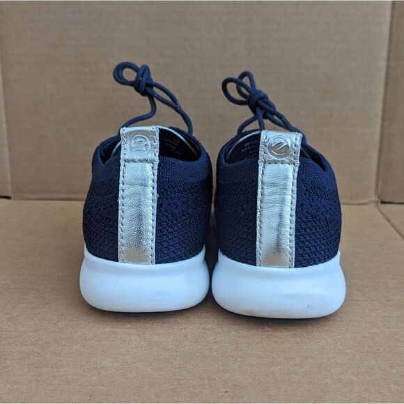 Cole Haan ZerØgrand Stitchlite Wingtip Oxford Blue Shoe Womens Size 5 - Picture 4 of 8